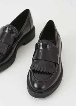 Kengät<Vagabond Alex W Loafer Musta Kiillotettu Nahka