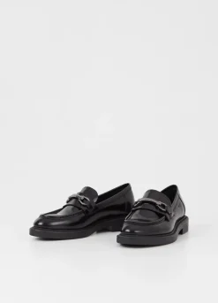 Kengät<Vagabond Alex W Loafer Musta Kiillotettu Nahka