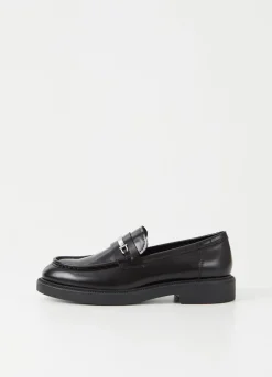 Kengät<Vagabond Alex W Loafer Musta Kiillotettu Nahka