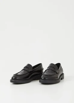 Kengät<Vagabond Alex W Loafer Musta Kiillotettu Nahka