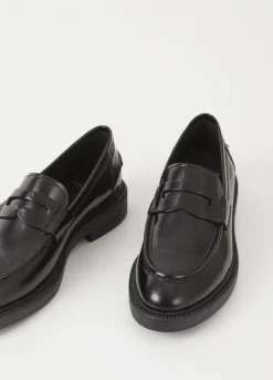 Kengät<Vagabond Alex W Loafer Musta Kiillotettu Nahka