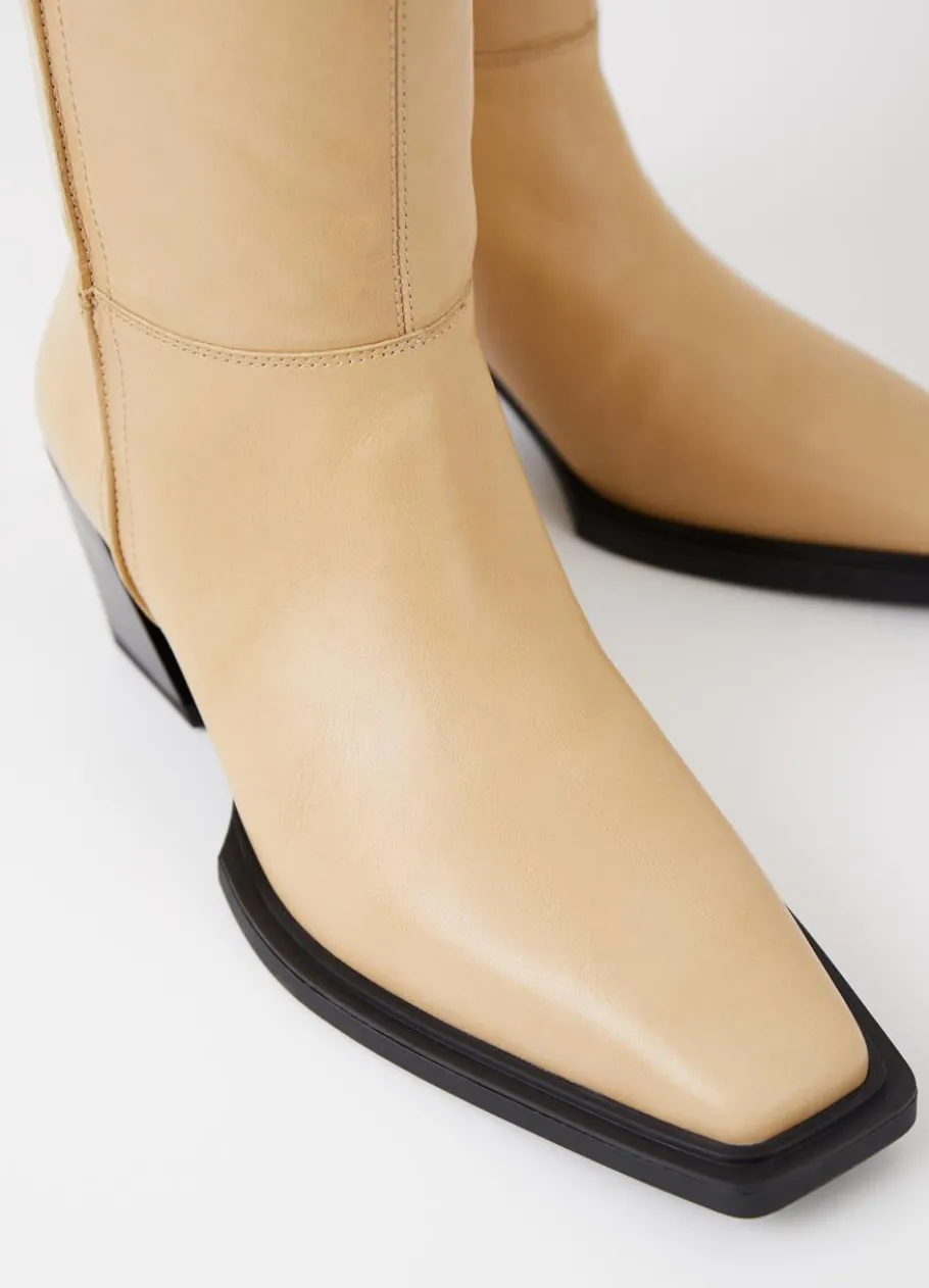 Saappaat<Vagabond Alina Korkeat Saappaat Beige Nahka