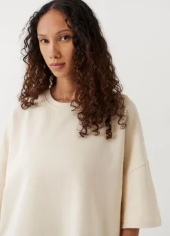 T-Paidat<Vagabond Boxy T-Shirt Luonnonvalkoinen Tekstiili