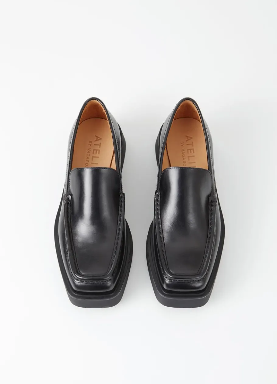 Kengät<Vagabond Carmen Loafer Musta Nahka