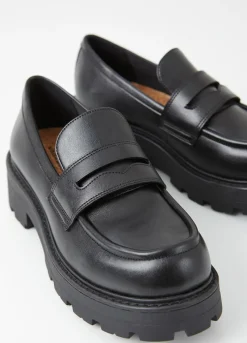 Kengät<Vagabond Cosmo 2.0 Loafer Musta Tekonahka
