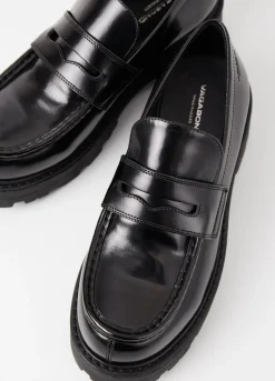 Kengät<Vagabond Cosmo 2.0 Loafer Musta Kiillotettu Nahka