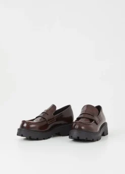 Kengät<Vagabond Cosmo 2.0 Loafer Ruskea Kiillotettu Nahka