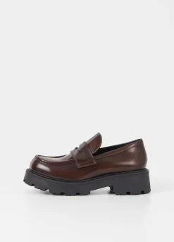 Kengät<Vagabond Cosmo 2.0 Loafer Ruskea Kiillotettu Nahka