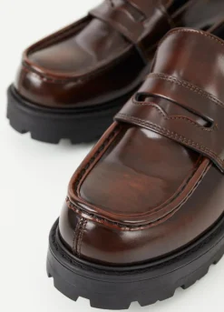 Kengät<Vagabond Cosmo 2.0 Loafer Ruskea Kiillotettu Nahka