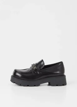 Kengät<Vagabond Cosmo 2.0 Loafer Musta Kiillotettu Nahka