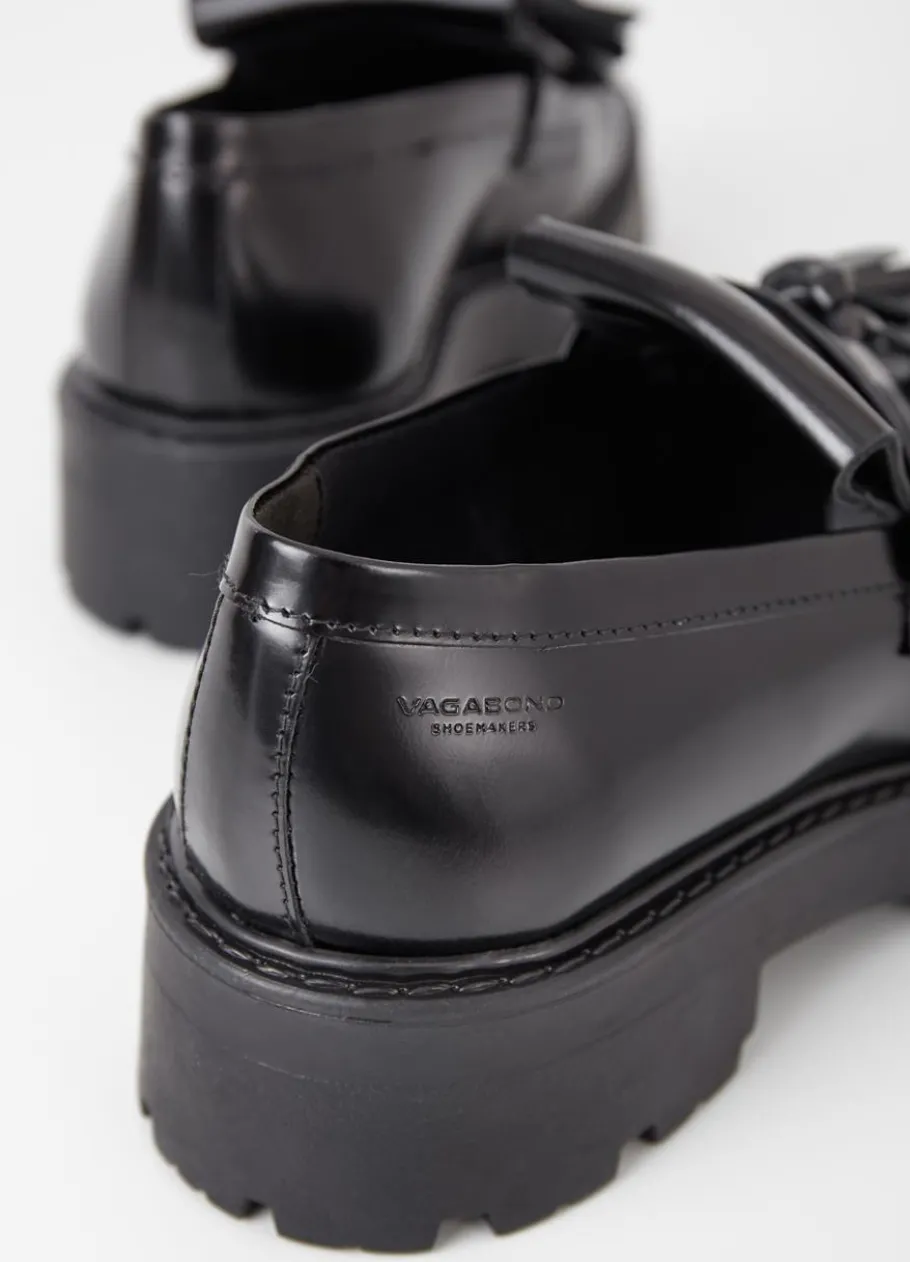 Kengät<Vagabond Cosmo 2.0 Loafer Musta Kiillotettu Nahka