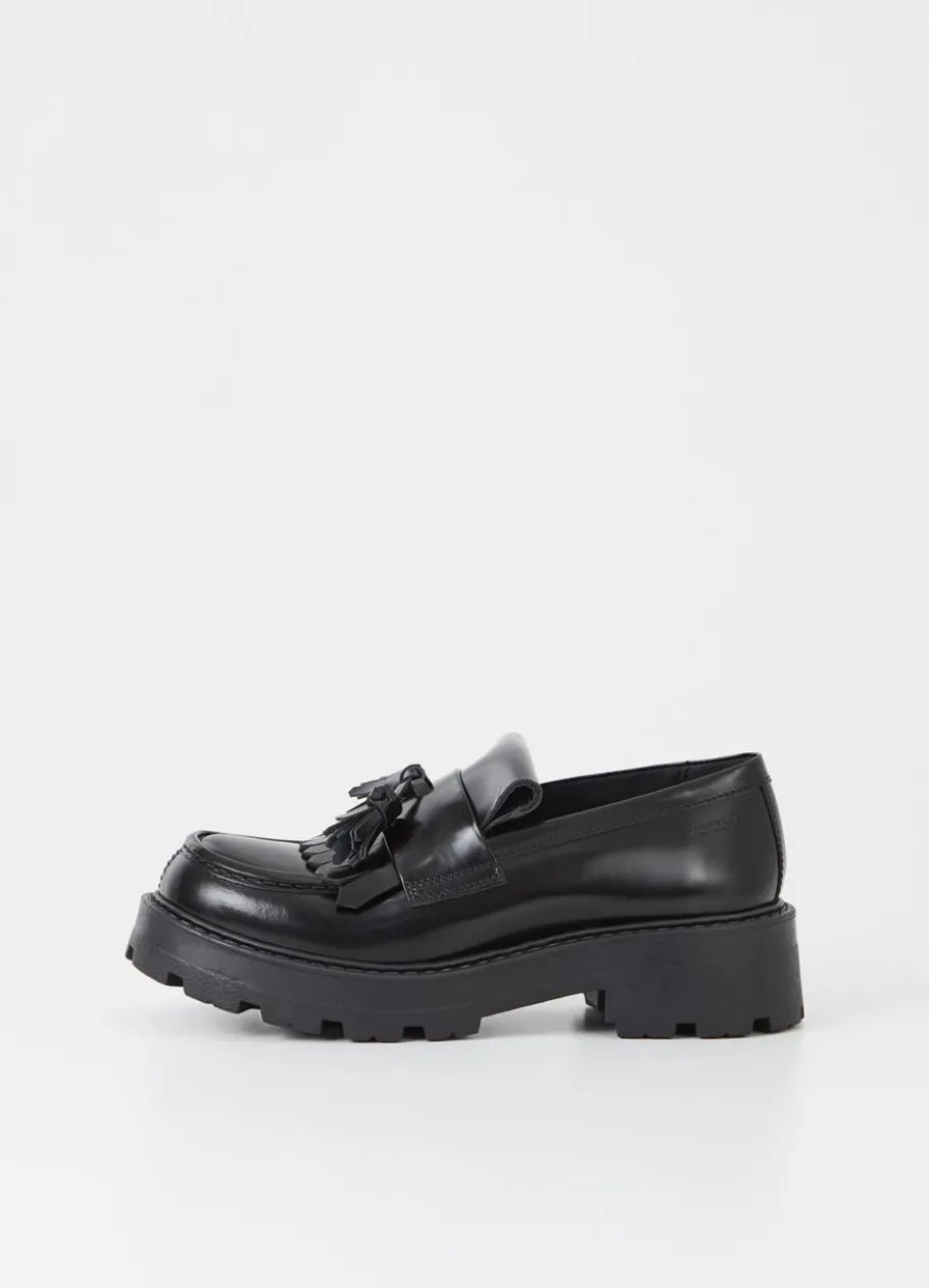 Kengät<Vagabond Cosmo 2.0 Loafer Musta Kiillotettu Nahka