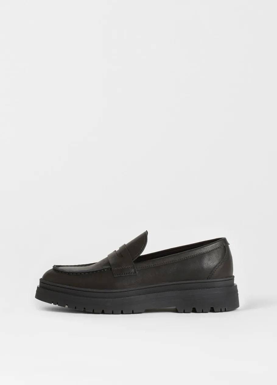 Loaferit<Vagabond James Loafer Musta Nahka