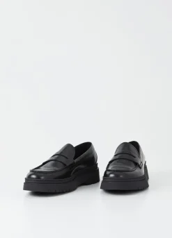 Loaferit<Vagabond James Loafer Musta Kiillotettu Nahka