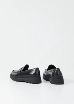Loaferit<Vagabond James Loafer Musta Kiillotettu Nahka