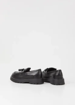 Loaferit<Vagabond Jeff Loafer Musta Nahka