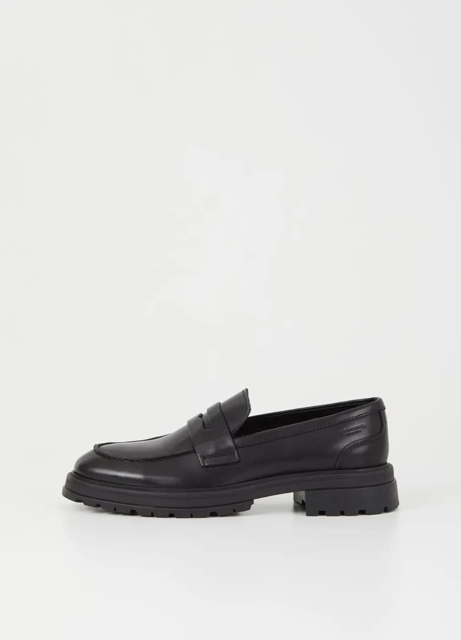 Loaferit<Vagabond Johnny 2.0 Loafer Musta Nahka