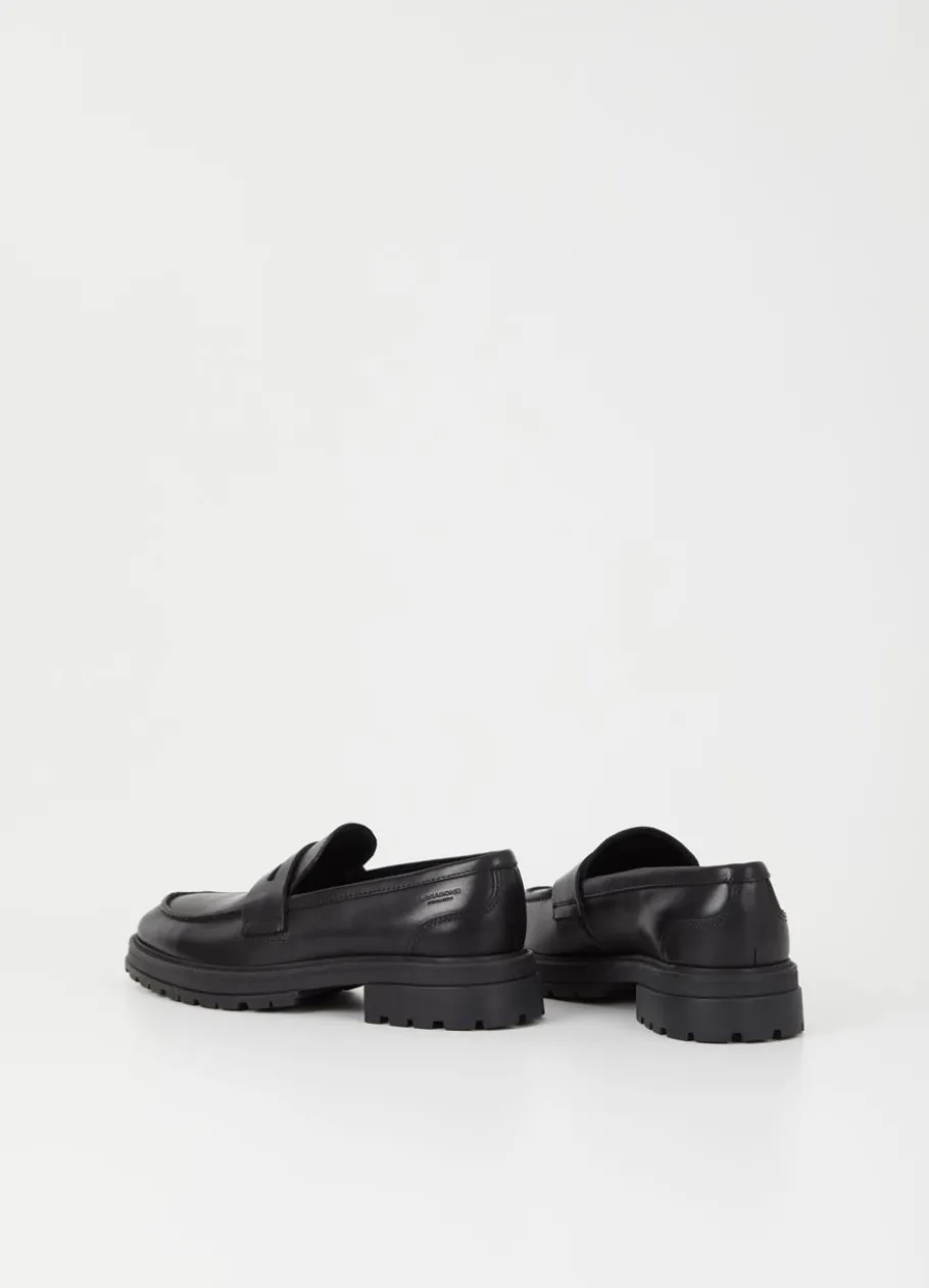 Loaferit<Vagabond Johnny 2.0 Loafer Musta Nahka