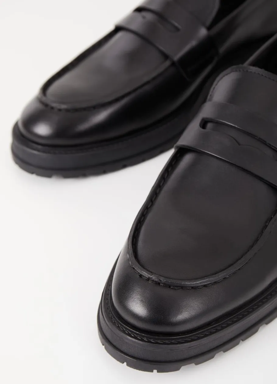 Loaferit<Vagabond Johnny 2.0 Loafer Musta Nahka