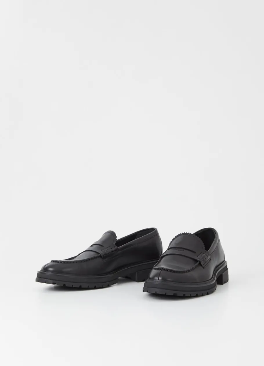 Loaferit<Vagabond Johnny 2.0 Loafer Musta Nahka