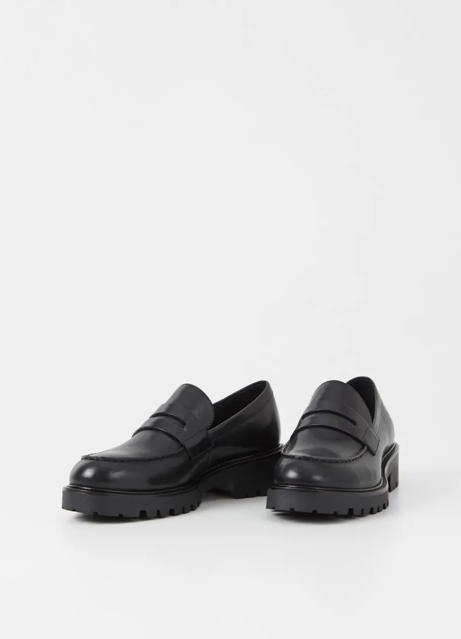 Kengät<Vagabond Kenova Loafer Musta Nahka