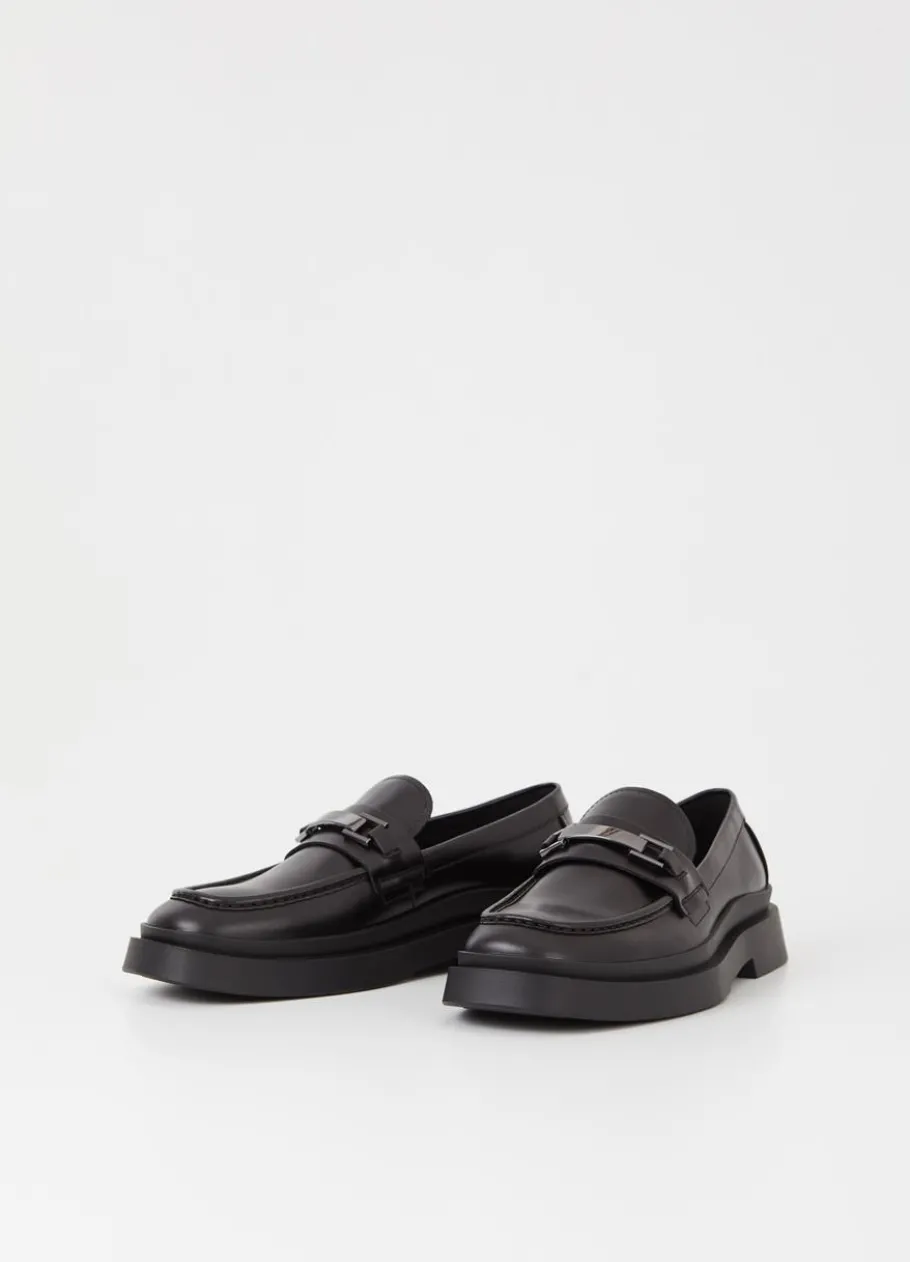 Juhlakengät<Vagabond Mike Loafer Musta Nahka