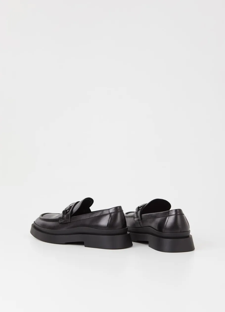 Juhlakengät<Vagabond Mike Loafer Musta Nahka